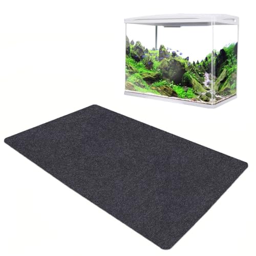 Aquarium Leveling Mat，Under Fish Tank Mat——Soft Absorbent Material，Anti-Slip and Waterproof Backing，Cushion the Friction Between the Fish Tank and the Table，Washable (24 x 24 Inch)