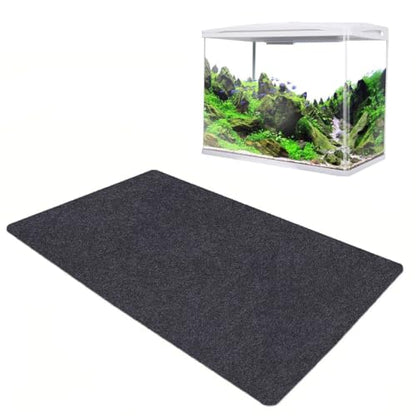 Aquarium Leveling Mat，Under Fish Tank Mat——Soft Absorbent Material，Anti-Slip and Waterproof Backing，Cushion the Friction Between the Fish Tank and the Table，Washable (24 x 48 Inch) - size: 24 x 48 Inch
