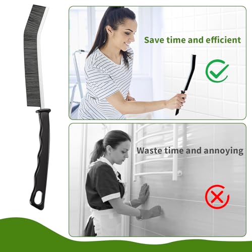 Crevice Cleaning Brush,8 Pcs Cleaning Supplies,Hard Bristle Crevice Cleaning Brush,Crevice Cleaning Brushes for Household Use Bathroom Tiles Kitchen Practical and Durable | Heavy-duty durable gap kit for tile grout, kitchen sinks, deep clean stubborn dirt