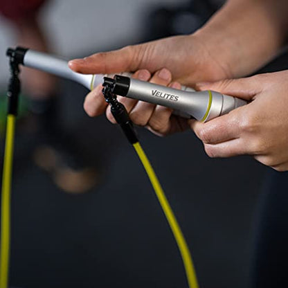 Velites Earth 2.0 Official CrossFit Games Jump Rope, Double Unders - color: Silver