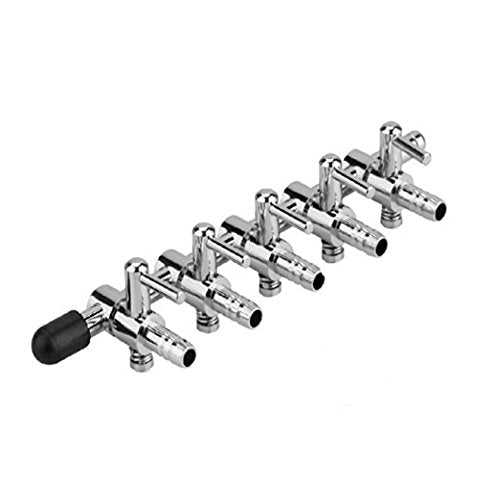 5-Way Air Flow Control Lever Valve with Airline Tubing Connector for Aquarium Fish Tank