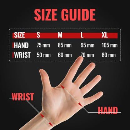 Protective Boxing Hand Wraps for Men & Women, Knuckle Guard Padding, Wrist Stabilizer, Upper Hand Shell & Thumb Shield - Proprietary Safety Technology Designed for Boxing, Muay Thai, MMA, Sparring M
