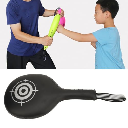 Boxing Target Paddle Kickboxing Hitting Target Pad Martial Arts Training Equipment Taekwondo Karate Kickboxing for Martial Arts Training (Black)
