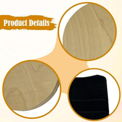 Menolana Rotating Discs, Wooden Rotator Discs, Compact Versatile for Women and Men, Pilates Equipment, Twist Board Strengthen