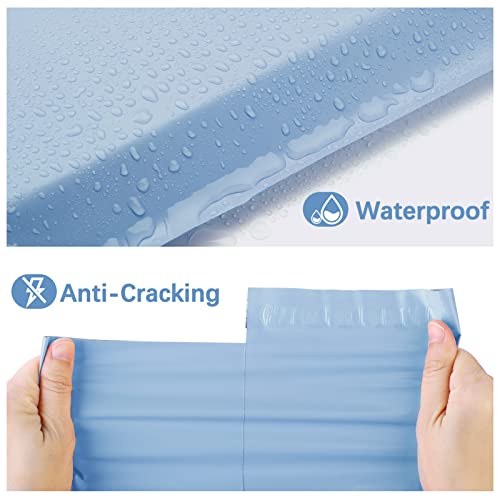 Metronic Poly Mailers 19x24 Inch 100 Pcs | Large Shipping Bags for Clothing, Small Business | Strong Thick Mailing Bags with Self Adhesive | Waterproof and Tear-Proof Large Package Bags in Haze Blue - color: Light Blue, size: 19x24 100PC