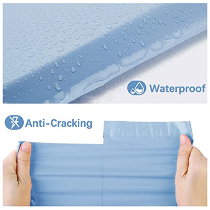 Metronic Poly Mailers 19x24 Inch 100 Pcs | Large Shipping Bags for Clothing, Small Business | Strong Thick Mailing Bags with Self Adhesive | Waterproof and Tear-Proof Large Package Bags in Haze Blue - color: Light Blue, size: 19x24 100PC