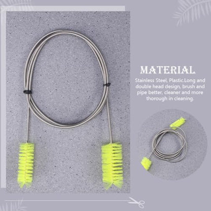 LIOOBO 2pcs Double-Ended Brush Hose Cleaning Brush for Water Pipe and Aquarium Cleaning