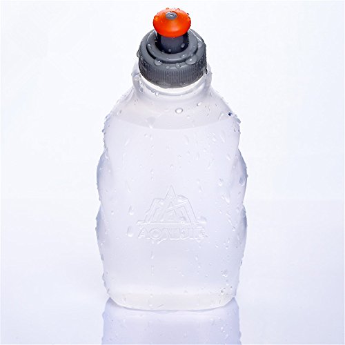 AONIJIE 250ML/350ML/500ML/600ML Portable TPU Soft Water Bottle Folding Soft Flasks For Outdoor Marathon Running Hydration Camping Hiking - color: 250ML-PP5