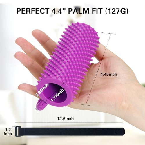 Hand Therapy Grip Ball for Hand Contracture & Stroke Arthritis Recovery - Exercise Strengthener for Weak Hands, Carpal Tunnel, Rehabilitation, Post-Surgery, Soft Squeeze Stress Relief Ball for Seniors - size: 1PC