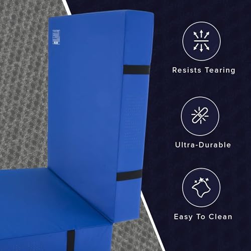 We Sell Mats Bifolding Gymnastics Crash Landing Mat Pad, Safety for Tumbling, Back Handspring Training and Cheerleading - size: 4 ft x 8 ft x 4 Inch