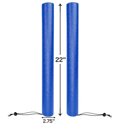 Foam Combat Training Sticks for Boxing and Martial Arts (Blue) - color: blue