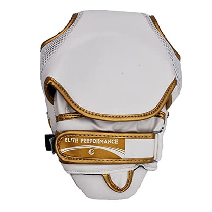 UFG Ultimate - Elite Focus Pad White Gold - Boxing MMA Muay Thai Training
