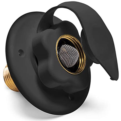 RV Water Inlet Connection. RV City Water Inlet With Check Valve. Inlet Hose Connector. Hose Flange Hookup For RV Camper (Black) - color: Black