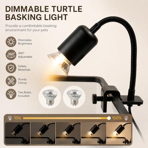 Upgraded 3 GAL Turtle Tank Kit(Tank+3.5W Filter+Light+Basking Platform),Fish Tank Starter Kit, Aquarium for Crabs,Fishes,Amphibians,Reptiles(12 * 7.7 * 7.2 Inch)