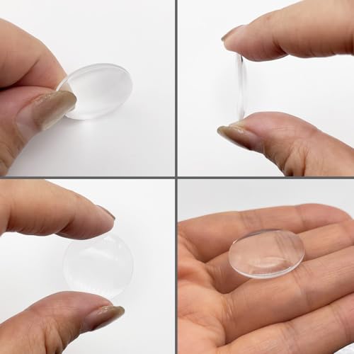Double Convex Lens - 25mm Diameter, 50mm Focal Length, Optical biconvex Lens for Physics Experiments, Photography, Magnifying, and DIY Projects - Pack of 5pcs (25mm x H4.6mm x F50) - size: 25mm x H4.6mm x F50