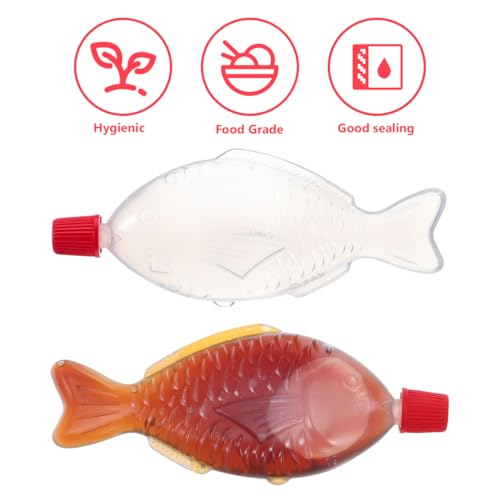 Abaodam Seasoning Containers 100PCS Bento Lunch Soy Sauce Case Container Vinegar Dispenser Bottles Plastic Condiment Bottles for Sushi Sashimi Salads Fish 8ml