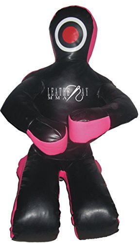 Jiu Jitsu Judo Punching Bag Grappling Dummy Black and Pink -Unfilled - size: 70 inches (6 ft)