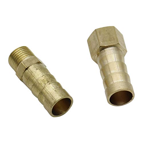 Garden Plumbing Hose Adapter Brass 1/8" Female/Male Thread To 6/8/10mm Pagoda Connector Aquarium Adapter Water Hose Connector Gas Soft Tube (Color : Grey)