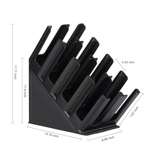 Disposable Paper Cup Dispenser, Lid Dispenser 8 Compartment PC Coffee Cup and Lid Storage Organizer for Countertop Bar, Beverage Cup, Kitchen, Breakroom Restaurant