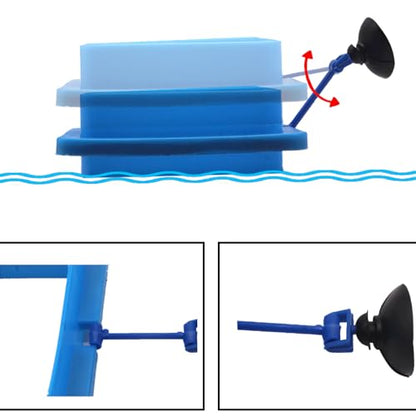 2pcs Fish Tanks Feeding Rings Small Fishes Feeders Rings Circles Buoyance Fish Feeders for Easy Installation and