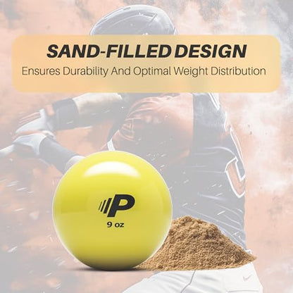 Premier Pitching Plyo Training Ball for Baseball and Softball | PVC shell plyo ball for warmups, arm care, command work, and throwing mechanics - size: 9oz