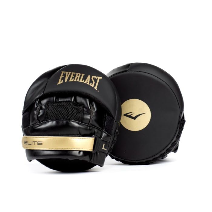 Everlast Elite 2 Micro Punch Mitts in Black/Gold