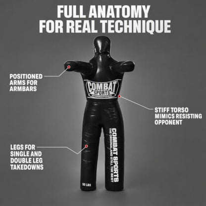 Combat Sports Legged Grappling Dummy – 35 to 140 lbs. Sizes - size: New, 70 lbs