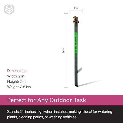 Yard Butler IHBE-6 Garden Hose Bib Extender - Durable Hose Stand for Keeping It Elevated - Convenient Garden Accessory - Rust-Resistant - Anti-Kink Design - Easy Installation - size: Extender