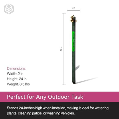 Yard Butler IHBE-6 Garden Hose Bib Extender - Durable Hose Stand for Keeping It Elevated - Convenient Garden Accessory - Rust-Resistant - Anti-Kink Design - Easy Installation - size: Extender