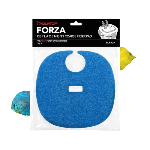 AquaTop Coarse Blue Filter Sponge with Bag & Header - Fits FZ9 Canister Filter - Traps Large Waste for Cleaner Water - Ideal for Fresh & Saltwater