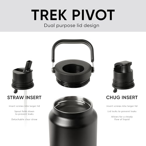 Simple Modern Water Bottle Jug | Straw & Chug Lid | 64oz, Green - color: -Meadow Mist, size: 64 Ounces