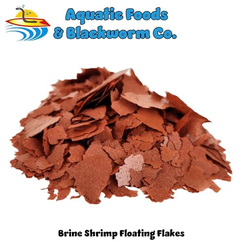 Brine Shrimp Flakes for Freshwater Cichlids, Angels, Tetras, Guppies, Marine Tangs, Butterflies, Angelfish, Anthias, Clown Fish. WL…5-lbs Poly Bag - size: 5 Pound (Pack of 1)