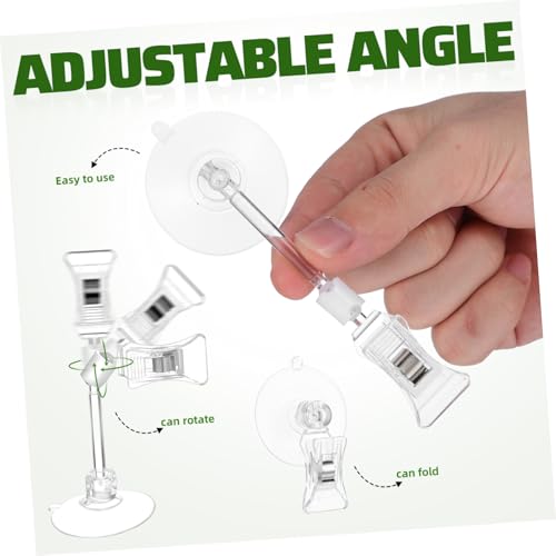 BESPORTBLE 3pcs Aquarium Suction Cup Clips Clamp Holders for Fish Tank Accessories Secure Airline Tubing and Sign Support Easy Installation and Versatile Use