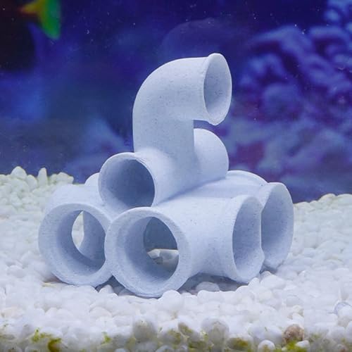 Safe Realistic Tube Shelter House Aquarium Landscape Decoration Cave Hideouts Place for Pet Fish and Shrimp Fish Hideouts Palce