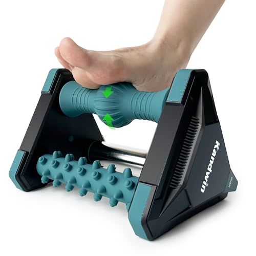 Icing Plantar Fasciitis Relief Foot Roller Massager, Green | Cold Rolling Massage Tool for Heel Arch Pain & Sore Tired Feet, Runners, Athletes, Standing Workers, Home Office Gym Use - color: Mars Green