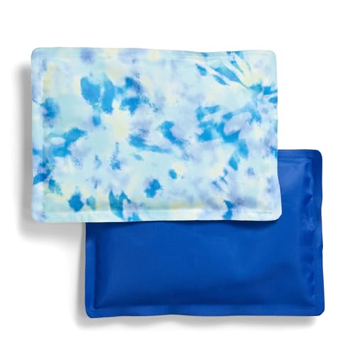 Fit & Fresh Cool Coolers Soft Ice Packs for Lunch Bags & Coolers, 2pk | Long-Lasting, Reusable Ice Packs, Flexible, BPA-Free, Freezer Packs for Lunch Boxes, Work, School, Breastmilk & Travel - color: Aqua Tie Dye (2 Pack), size: Standard