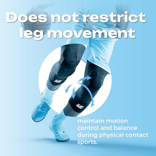 LP IM710 Shield Padded Compression Leg Sleeve for Men & Women - color: White, size: Small