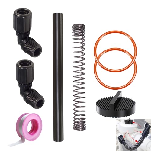 Pool Chlorinator Parts (Includes: 1/2" NPT 90-Degree Tube Connector, 5/8" OD Tube, Tube Support, Screen and O-Ring) Compatible with Auto Feeder/Chlorinator 320 and 322