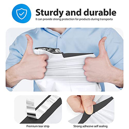 Fuxury Large Poly Mailers 14.5x19" 100Pcs, Shipping Bags for Clothing, Strong Adhesive Sealing Mailing Envelopes, Waterproof Postal Mailer Poly Bags for Small Business