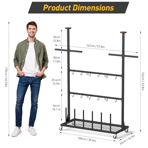 ikkle Large‑Capacity Hockey &Lacrosse Gear Drying Rack.