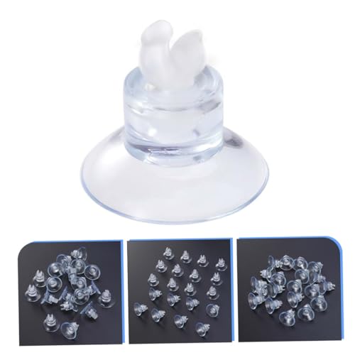 Cabilock 18pcs Fish Tank Hose Holder Clips with Rubber Suction Cups, Aquarium Airline Tube Clips for Air Pump Accessories, Sturdy Aquarium Organizer for Freshwater and Saltwater Tanks