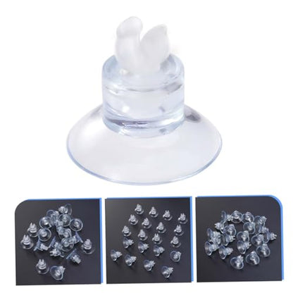 Cabilock 18pcs Fish Tank Hose Holder Clips with Rubber Suction Cups, Aquarium Airline Tube Clips for Air Pump Accessories, Sturdy Aquarium Organizer for Freshwater and Saltwater Tanks