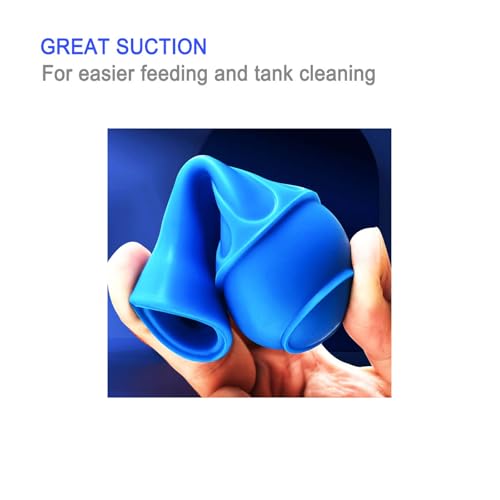 17.7inch Aquarium Siphon/Fish Feeder/Tank Cleaner/Coral Feeding Tube/Water Changer/Waste Remover Clean Tool/Gravel Cleaning/Aquatic Long Pipette Syringe/Axolotl Reef Accessories (2 Packs)