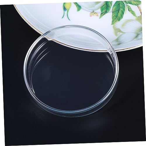 FOMIYES Clear Glass Shrimp Feed Dish for Fish and Reptiles Durable Crystal Feeding Bowl for Aquariums Smooth Surface Enhances Tank Aesthetics Multipurpose Use for Shrimp Fish and More