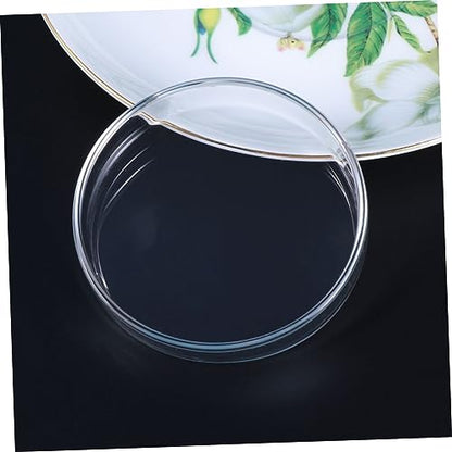 FOMIYES Clear Glass Shrimp Feed Dish for Fish and Reptiles Durable Crystal Feeding Bowl for Aquariums Smooth Surface Enhances Tank Aesthetics Multipurpose Use for Shrimp Fish and More