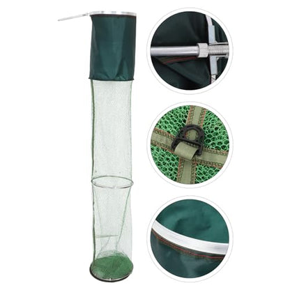 DOITOOL Thickened Portable Fishing Net Fish Storage Bag 25x2m Nano Double Steel Mesh Foldable Fish Catching Net for Outdoor Sea Fishing and Shrimp Trapping