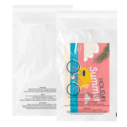 1000 Count 6x9 Inch Self Seal Clear Poly Bags with Suffocation Warning for Packaging, Shipping with Permanent Adhesive(1.5mil) - size: 6x9 Inch (1000 Count)