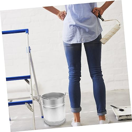 PRETYZOOM Thickened Iron Bucket Multi-Purpose Water Paint Fishing Bucket Large Capacity Handheld for Home Dorm Kitchen