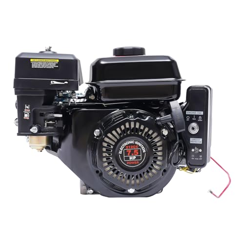7.5HP Go Kart Engine 212cc 4 Stroke Gas Engine Horizontal Engine OHV Gasoline Air Cooling Go Kart Engine Motor for Lawnmower Scarifier Go Kart Compressor