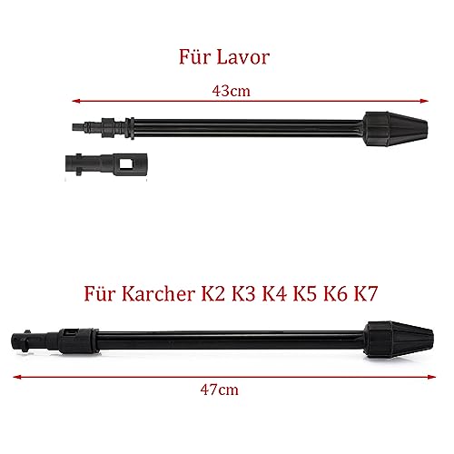 Pressure Washer Lance for Karcher K2-K7, 145 Bar High Pressure Spray Lance with Adjustable Nozzle Pressure Washer Accessory for Karcher K2-K7